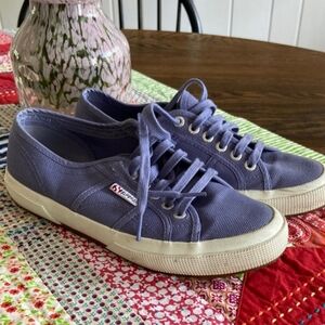 Superga canvas tennis shoes light purple-blue size 39.5